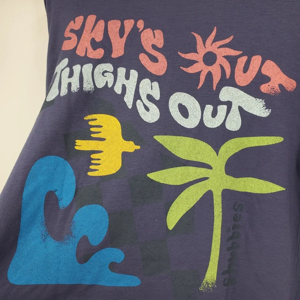NWT Chubbies‎ The Sketchy Soft Terry Cloth Crewneck Pullover Preppy Sweatshirt M - Picture 7 of 14